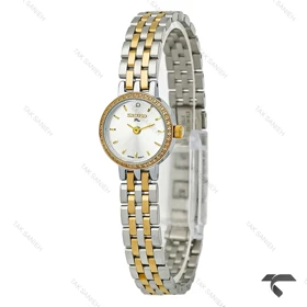 ساعت سیکو پلاس زنانه دورنگ طلایی دورنگین ظریف Seiko-9860-L