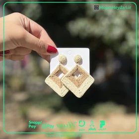 گوشواره حصیری بهار و تابستان کد gh1008