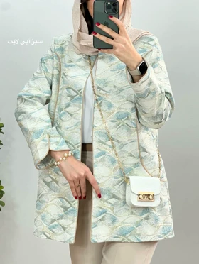 مانتو ژاکارد مغزی دوزی هدی