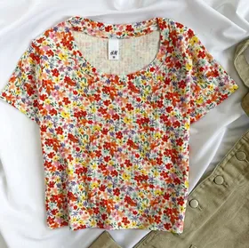 کراپ طرح‌دار h&m