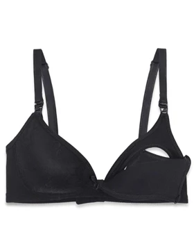 سوتین شیردهی اسفنجی دانتل بدون فنر ینینچی 1652 مشکی