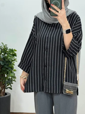 تونیک مانتویی السا مشکی