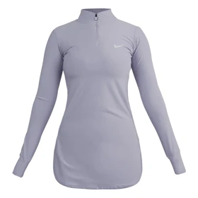 استرج آستین بلند نیم زیپ ورزشی زنانه نایک مدل VHD-3K1452 یاسی