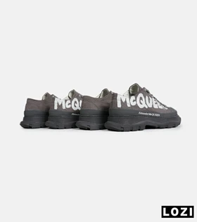 کفش کتانی نیم ساق طوسی Alexander McQueen