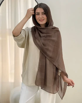 شال حصیری راه راه