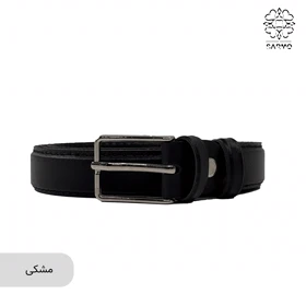 کمربند 2.5 سانت زبانه دار کد014 (مشکی)