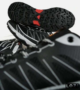 کفش کتانی مردانه و زنانه مشکی طوسی Salomon Waterproof V.2 مدل 7212