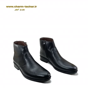 نیم بوت چلسی مردانه بغل زیپدار چرم طبیعی si128