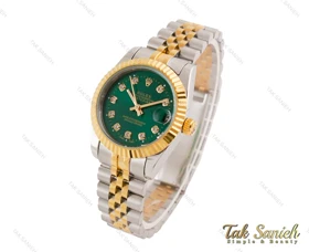 ساعت رولکس دیت جاست زنانه صفحه سبز Rolex-3641-L