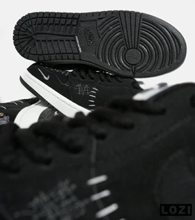 کفش کتانی مردانه و زنانه مشکی نایک NIKE jordan vodoo
