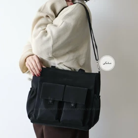 کیف زنانه بزرگ مدل کامان (مشکی)