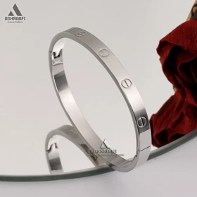 دستبند کارتیه Cartier bracelet Love (نقره‌ای)