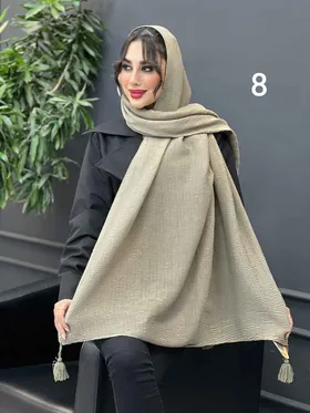 شال پلیسه ساده