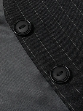 جلیقه زنانه کرپ فاستونی دیپلومات یقه هفت آستر دار کلاسیک دینا