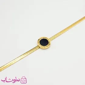دستبند دخترانه بولگاری استیل طلایی