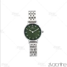 ساعت دنیل ولینگتون زنانه سیلور صفحه سبز خطی اسمال 106310