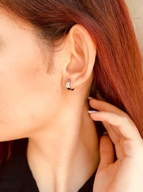 گوشواره حلقه‌ای آینه ای X30