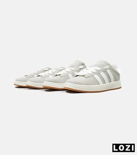 کفش کتانی مردانه و زنانه طوسی سفید ADIDAS Campus