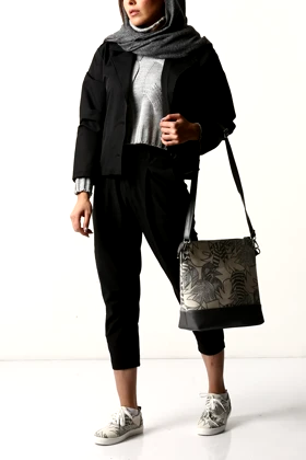 کت کراپ بارانی جیب‌دار زنانه