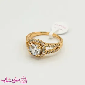 انگشتر زنانه ژوپینگ مجلسی با نگین سفید