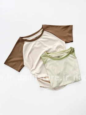 تیشرت ورزشی یقه گرد کنار گتر فلامنت