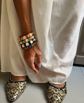 بنگل فشن میناکاری رینگی تیره وارداتی