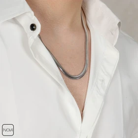 گردنبند نقره مردانه ماری کد 0251226