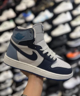 کتانی ساق‌دار جردن وان سرمه ای آبی