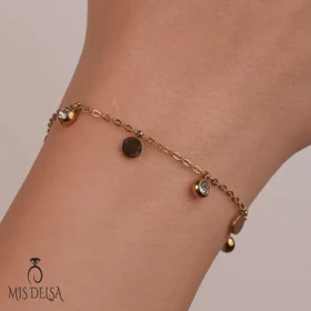 دستبند استیل هشت دایره