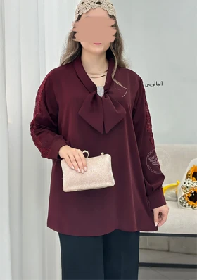 شومیز مجلسی پاپیونی