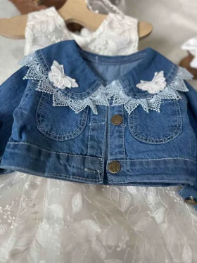 کت جین و سارافون مدل پروانه