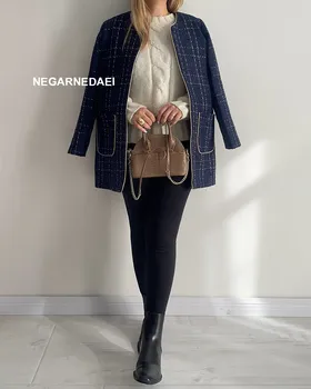 پالتو کتی شانل (سرمه ای) NIKI