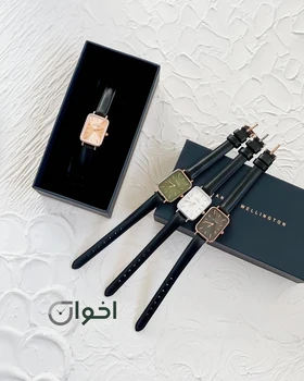 ساعت دنیل ولینگتون چرمی مستطیل اصلی