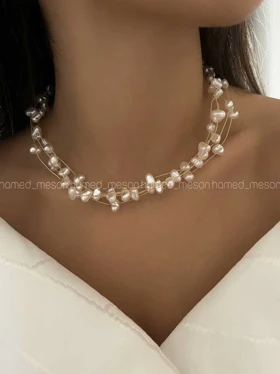 گردنبند ترکیبی سنگی
