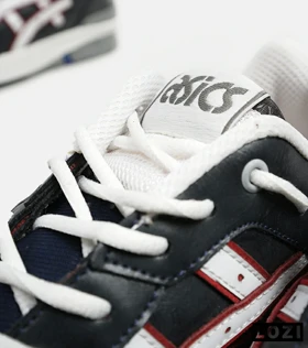 کفش کتانی مردانه مشکی سفید قرمز ASICS TIGER RUNNER II