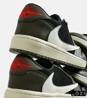کفش کتانی مردانه مشکی سبز سفید NIKE travis scott
