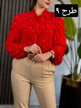 شومیز آستین پف کد 1767