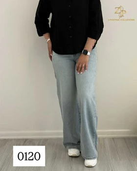 شلوار جین بگ زنانه کد 0120