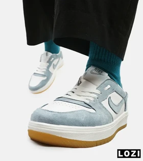کفش کتانی مردانه سفید آبی نایک NIKE SB
