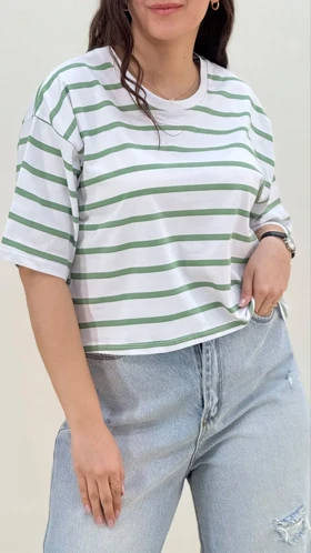 کراپ باکسی راه راه