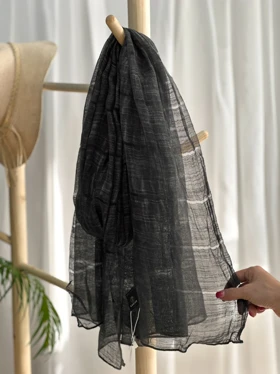 شال ویسکوز ابریشم راه راه 20555