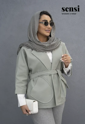 کت فوتر یقه انگلیسی آستر دار