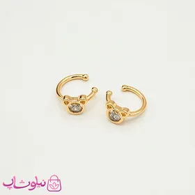 گوشواره کلیپسی دخترانه ژوپینگ مدل خرس