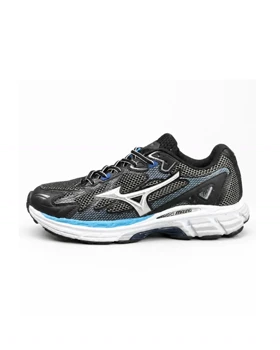 کفش کتانی مردانه مدل میزانو مشکی آبی Mizuno