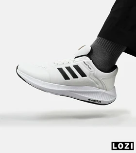 کفش کتانی مردانه سفید مشکی ADIDAS CLOUD Foam