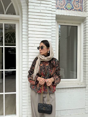کت تک‌رنگ هندی نخ‌ابریشم