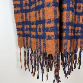 شال پاییزه موهر طرح مربعی 20519