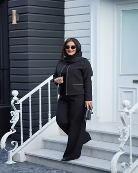 کت و شلوار مدل نیم بگ نوار هندی دوزی کد 779