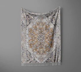 شال مبل ریش دار sofa shawl 286