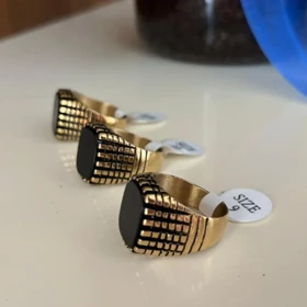 انگشتر استیل رنگ ثابت مردانه کد tw10033